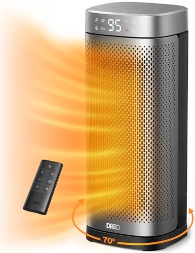 DREO 16 inch electric space heater, compact floor-standing design